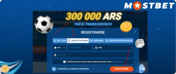 Registro mediante número teléfono